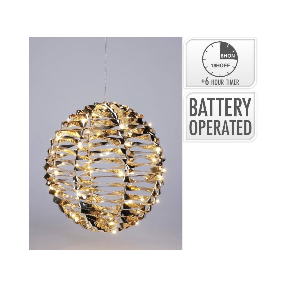 SFERA 60 LED PET LUCE CALDA D.25